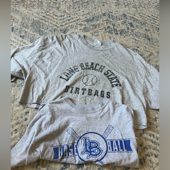 Tops - Long Beach baseball crop tops large